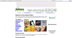 Desktop Screenshot of freeavatarsonline.com